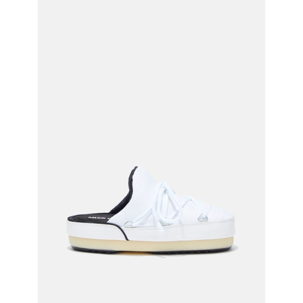 MOON BOOT MULES NYLON BIANCO