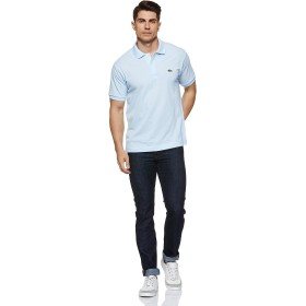 POLO LACOSTE CLASSIC FIT CELESTE UOMO