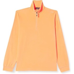 CMP KID SWEAT PILE ARANCIO FLUO