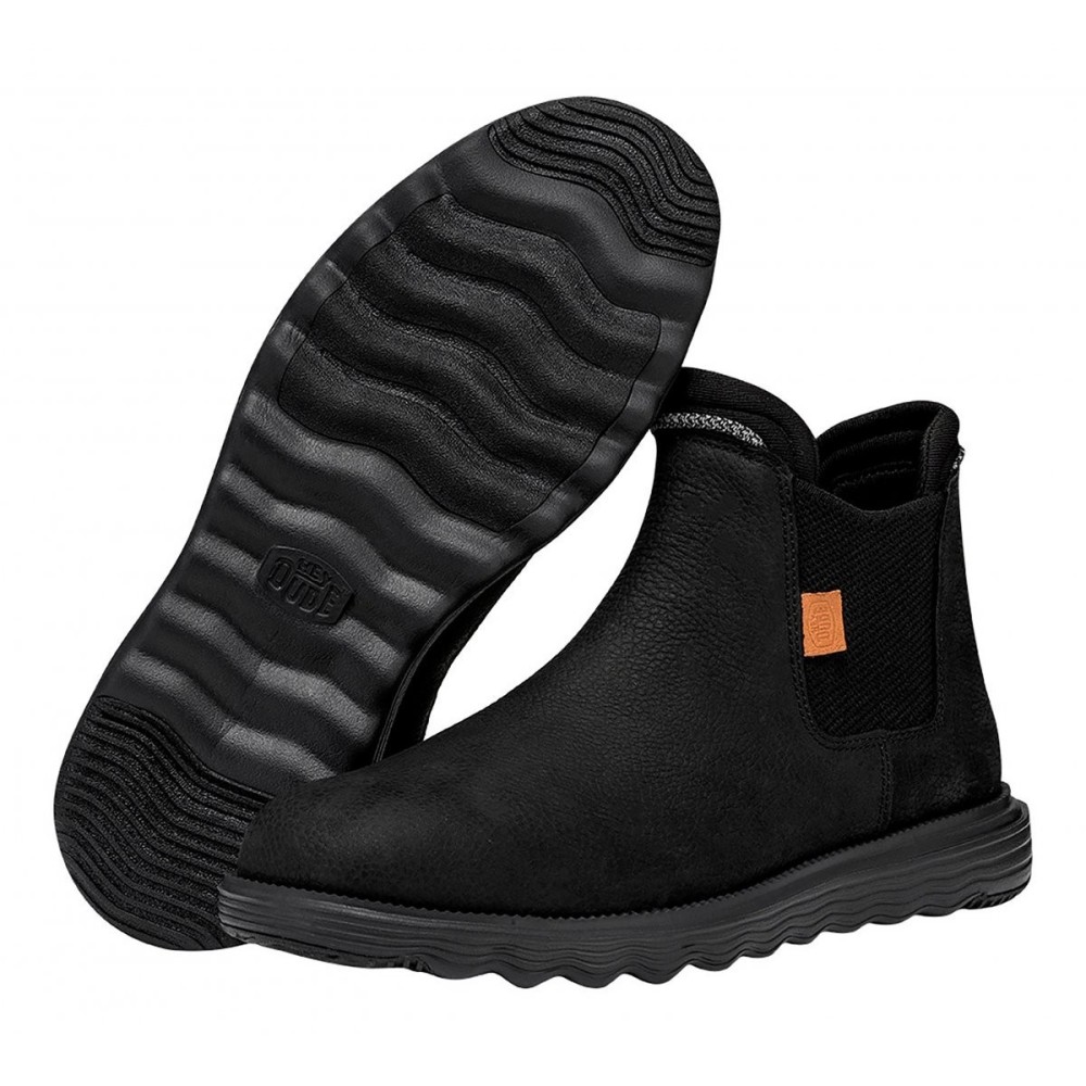 HEY DUDE BRANSON BOOT M CRAFT LEATHER BLACK