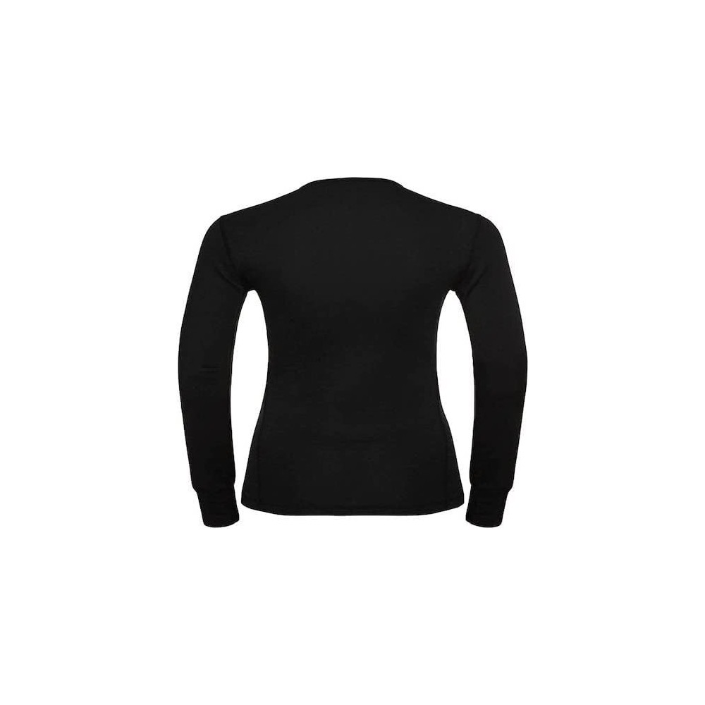 ODLO FITTED WARM MAGLIA TERMICA NERA TECNICA DONNA