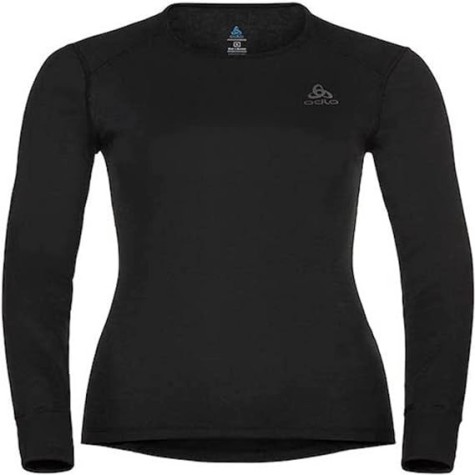 ODLO FITTED WARM MAGLIA TERMICA NERA TECNICA DONNA