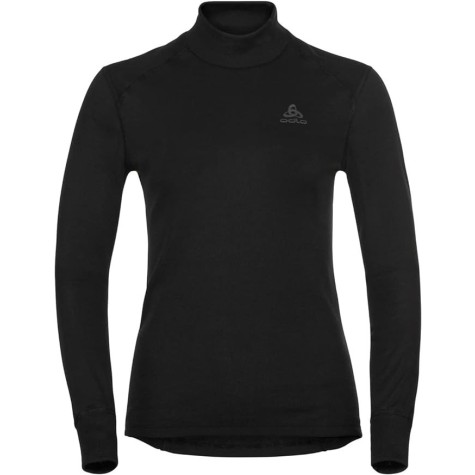ODLO FITTED TURTLE NECK NERA TECNICA DONNA