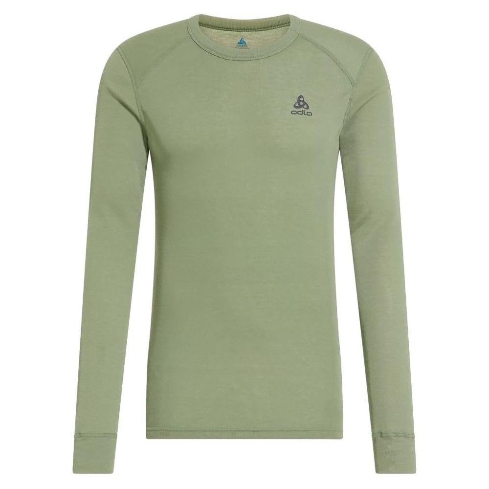 ODLO FITTED CREW NECK VERDE TECNICA UOMO