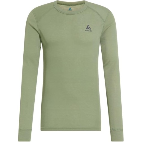 ODLO FITTED CREW NECK VERDE TECNICA UOMO