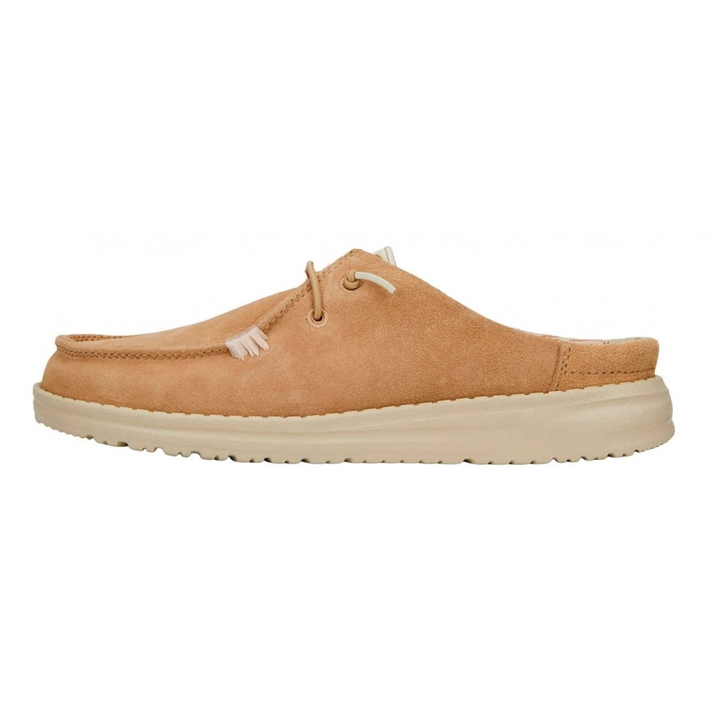 HEY DUDE WALLY SLIP SUEDE TAN