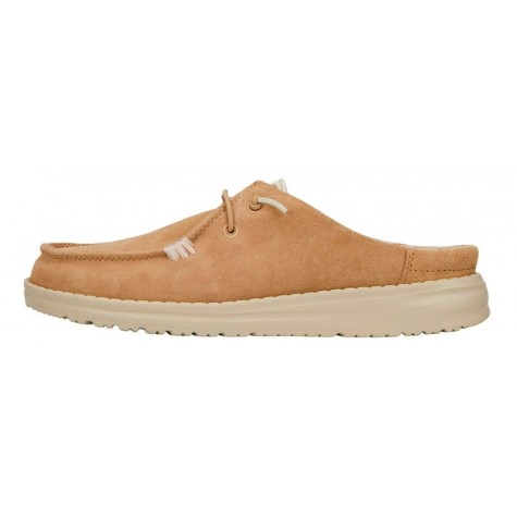 HEY DUDE WALLY SLIP SUEDE TAN