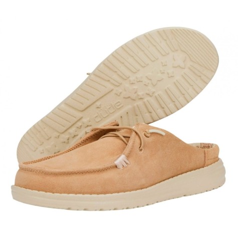 HEY DUDE WALLY SLIP SUEDE TAN