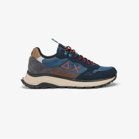 SUN 68 FIRE AND CAMPING NAVY BLUE UOMO