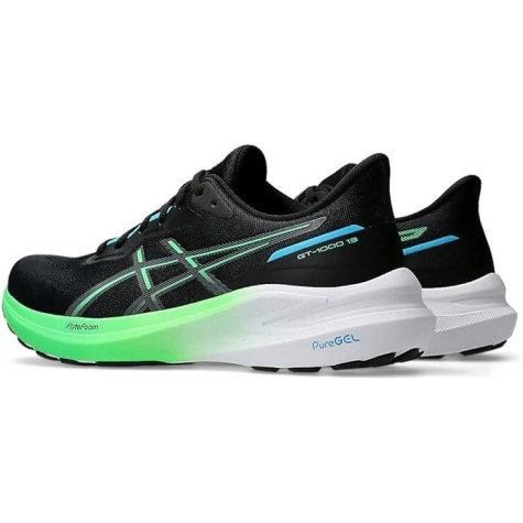 ASICS GT 1000 13 UOMO BLACK/DIGITAL AQUA
