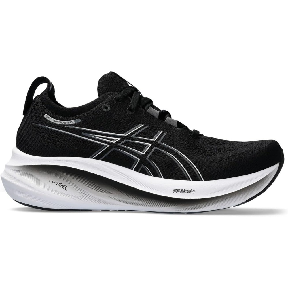 ASICS GEL NIMBUS 26 DONNA BLACK/GRAPHITE GREY