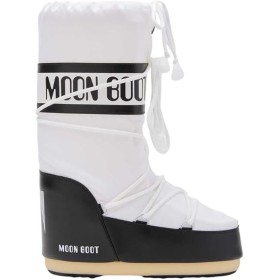 MOON BOOT ICON NYLON BLACK WHITE 2