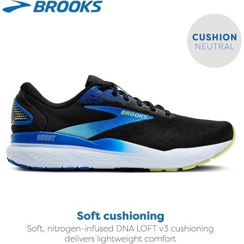 BROOKS GHOST 16 UOMO BLACK CUSHION