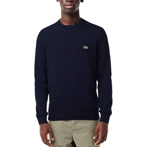 MAGLIONE COTONE LACOSTE UOMO 0128 BLU