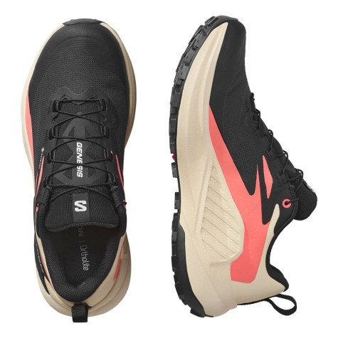 SALOMON GENESIS GTX DONNA BLACK TENDER PEACH FUSION CORAL