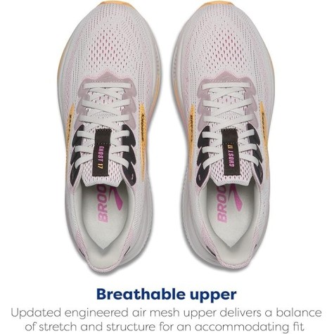 BROOKS GHOST 17 DONNA OYSTER APICOT PINK