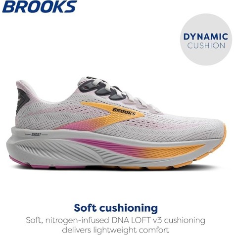 BROOKS GHOST 17 DONNA OYSTER APICOT PINK