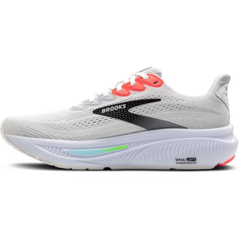 BROOKS GHOST 17 UOMO WHITE PINK CLAY GECKO