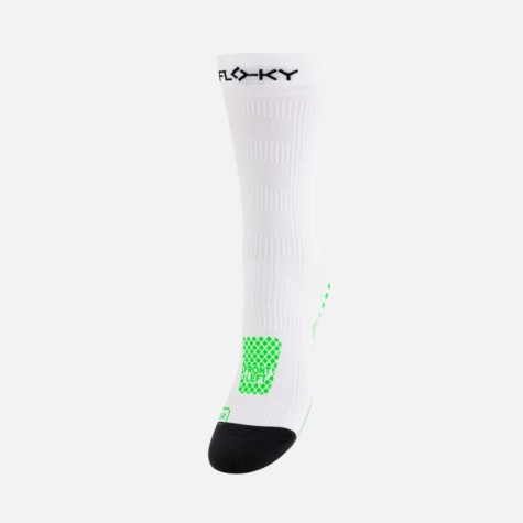 CALZA RUN MEDIUM BIANCA VERDE FLOKY