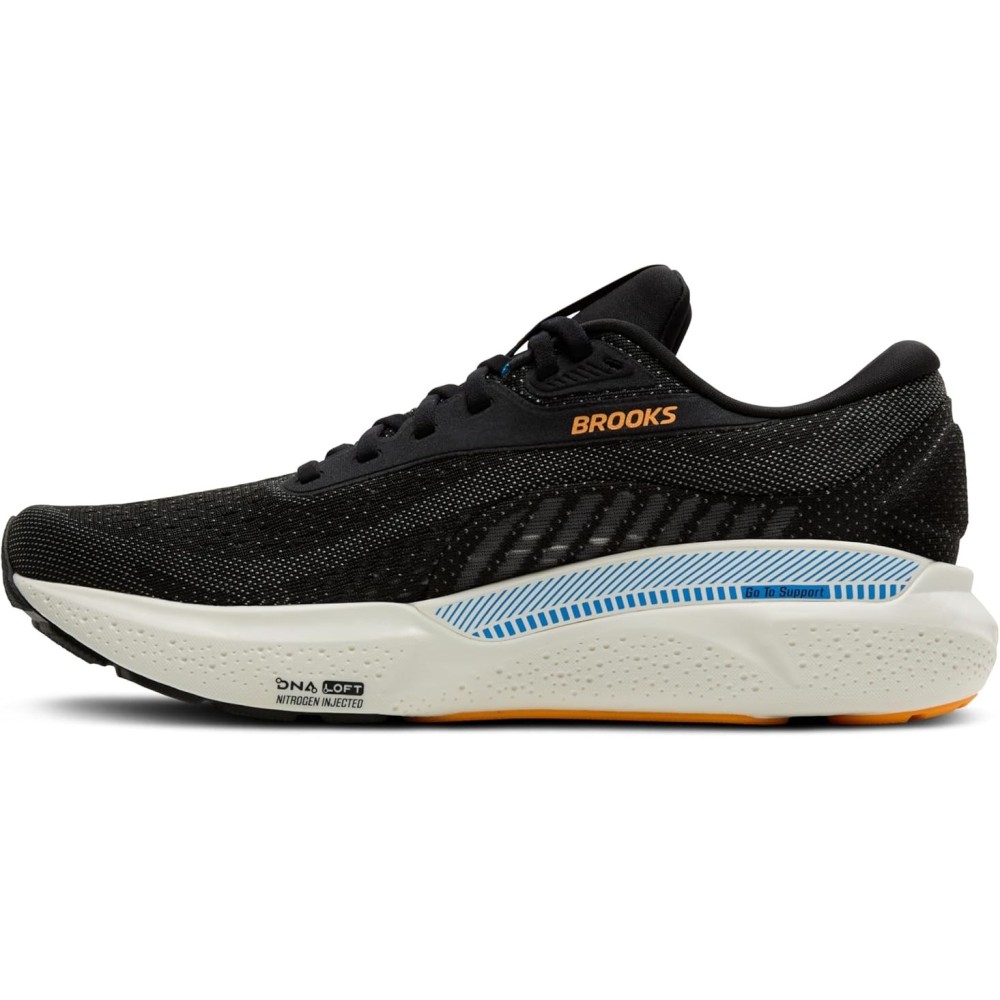 BROOKS ADRENALINE GTS 24 UOMO BLACK EBONY...