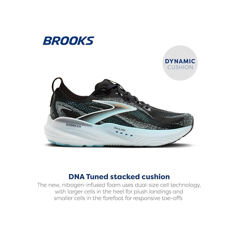 BROOKS GLYCERIN GTS 22 UOMO BLACK ATOMIZER...