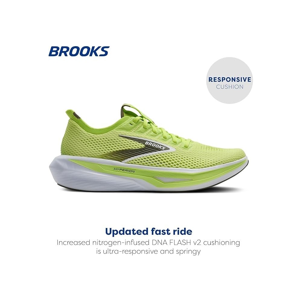 BROOKS HYMPERION 3 UOMO SUNNY LIME OLIVE WHITE