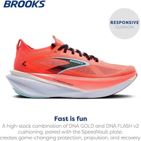 BROOKS HYMOERIOR MAX 3 UOMO COCONUT FIERY CORAL ATOMIZER