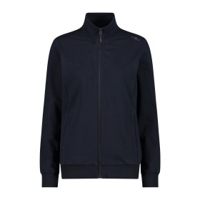 CMP FELPA ZIP LUNGA TECNICA NERA DONNA