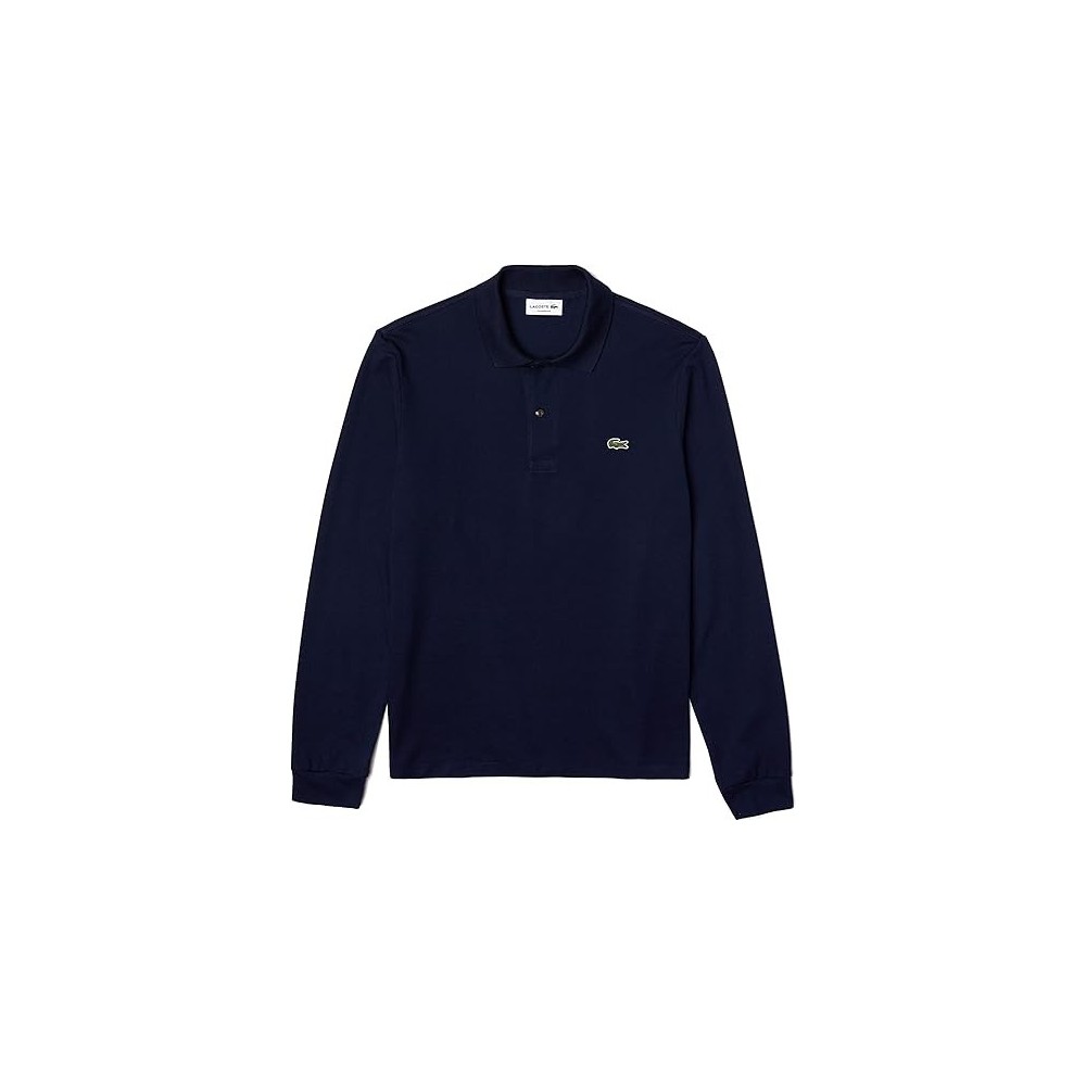 POLO MANICA LUNGA LACOSTE BLU MARINE 166