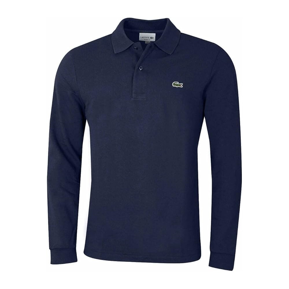 POLO MANICA LUNGA LACOSTE BLU MARINE 166