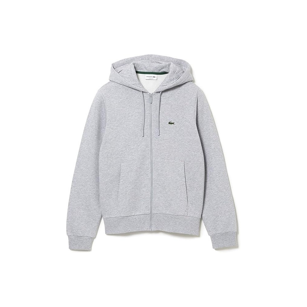 LACOSTE FELPA ZIP LUNGA UOMO SH 9626 COL GRIS...