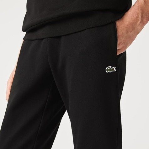 PANTALONE FELPA LACOSTE UOMO NERO XH 9624