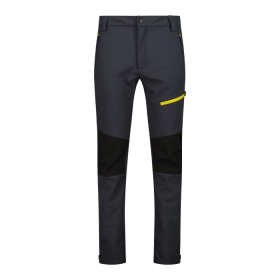 pantalone soft shell cmp uomo grigio lime