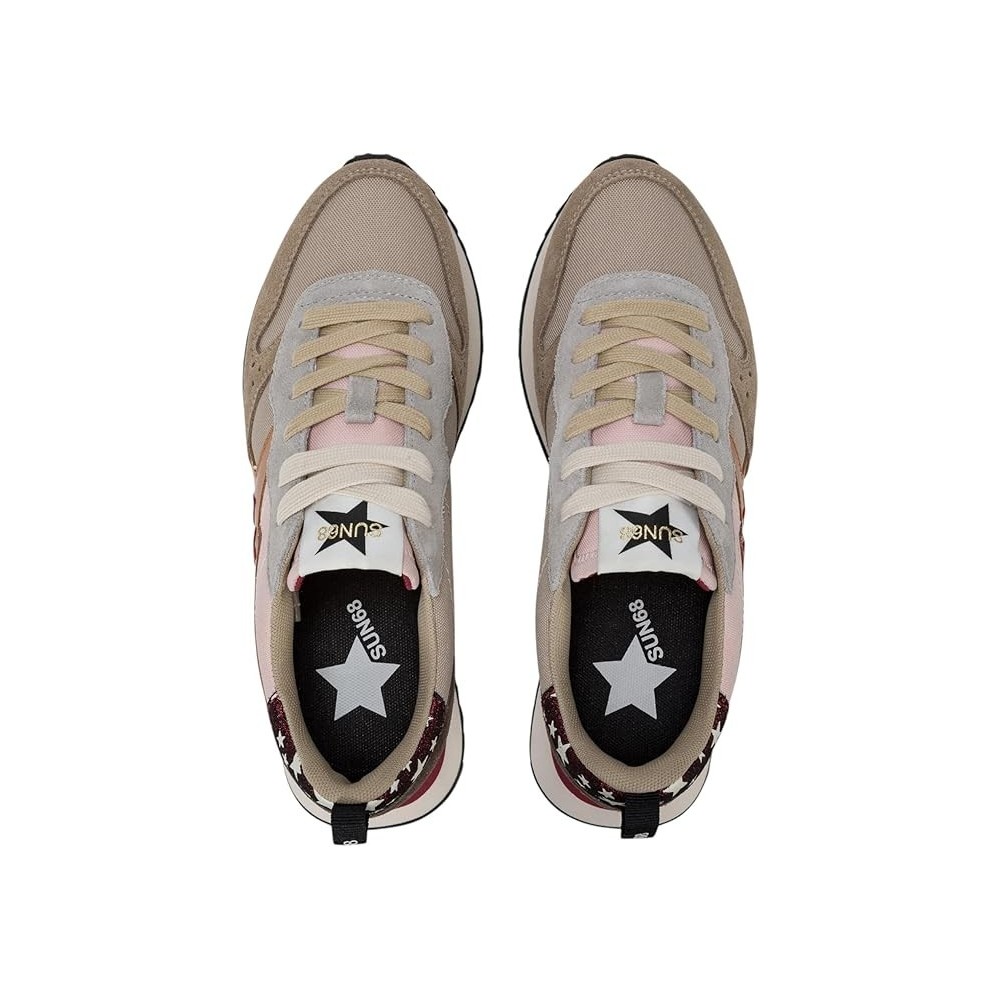 SCARPA DONNA SUN 68 STARGIRL MULTICOLOR BEIGE...