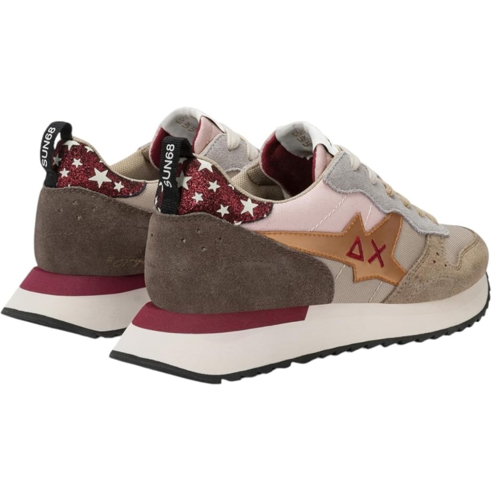 SCARPA DONNA SUN 68 STARGIRL MULTICOLOR BEIGE...