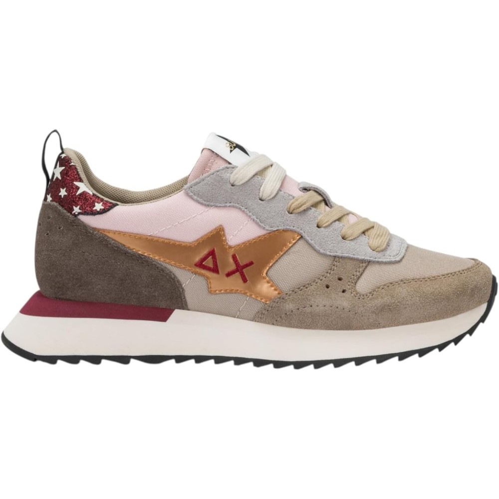 SCARPA DONNA SUN 68 STARGIRL MULTICOLOR BEIGE...