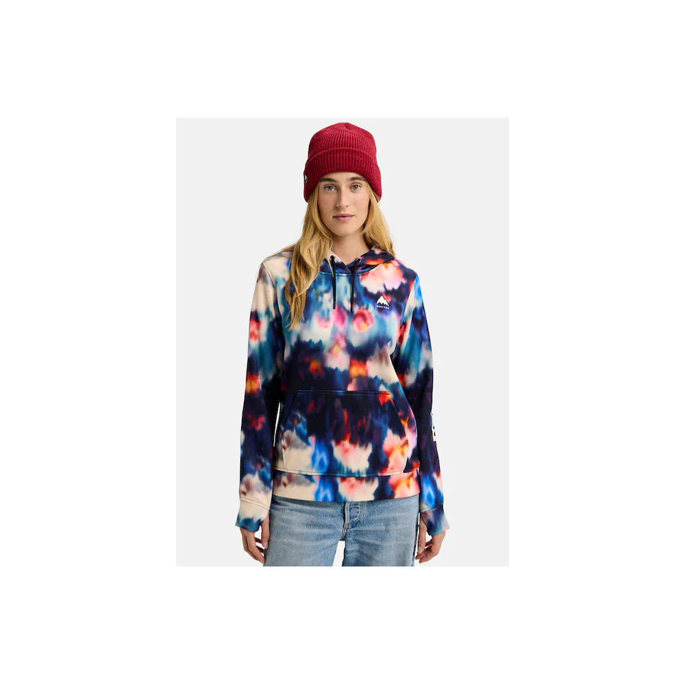 FELPA CAPPUCCIO BURTON DONNA FLORAL BLUR