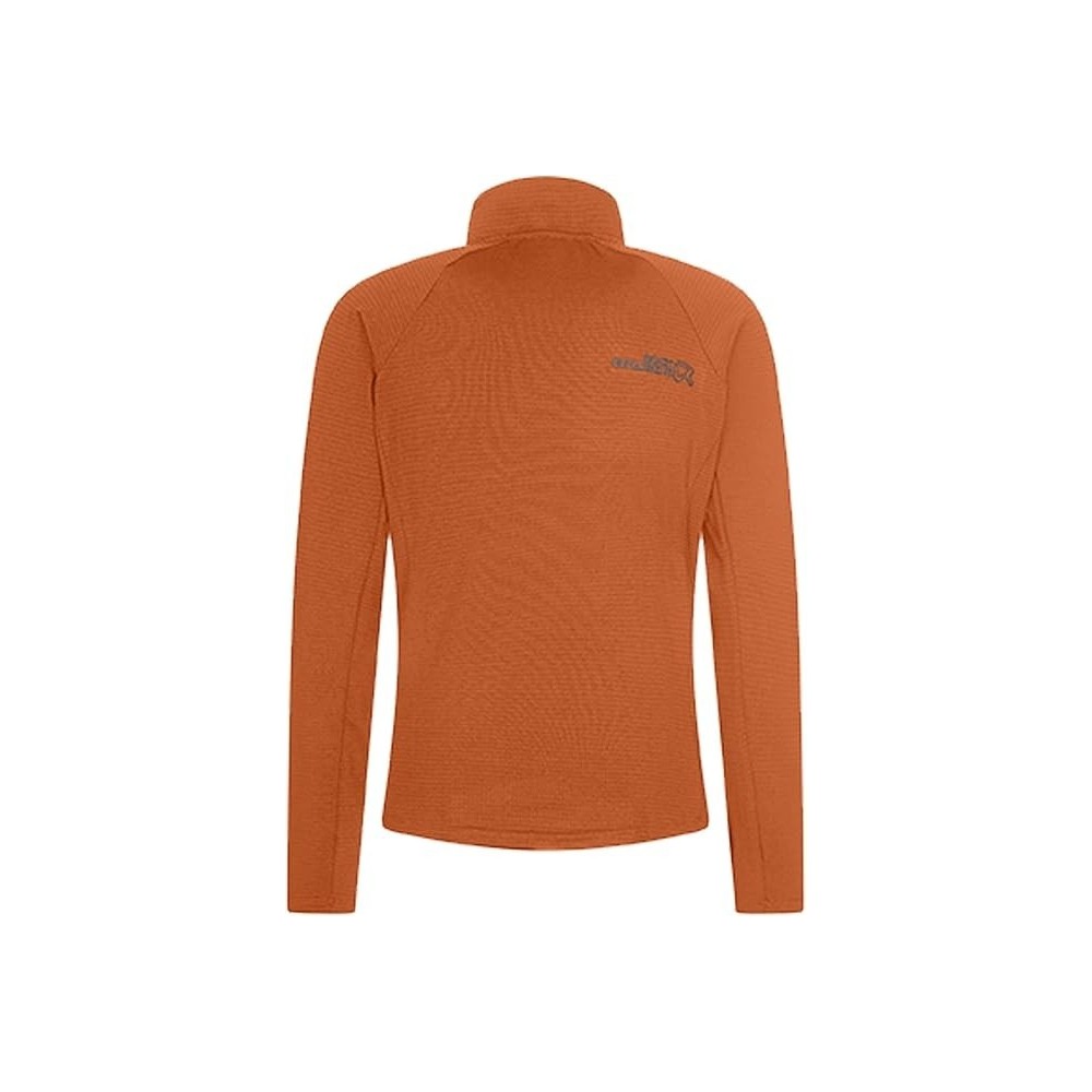 FLEECE ZIP LUNGA UOMO ARROWS MOCK RUST