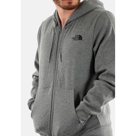 FELPA THE NORTH FACE GRIGIO ZIP LUNGA UOMO