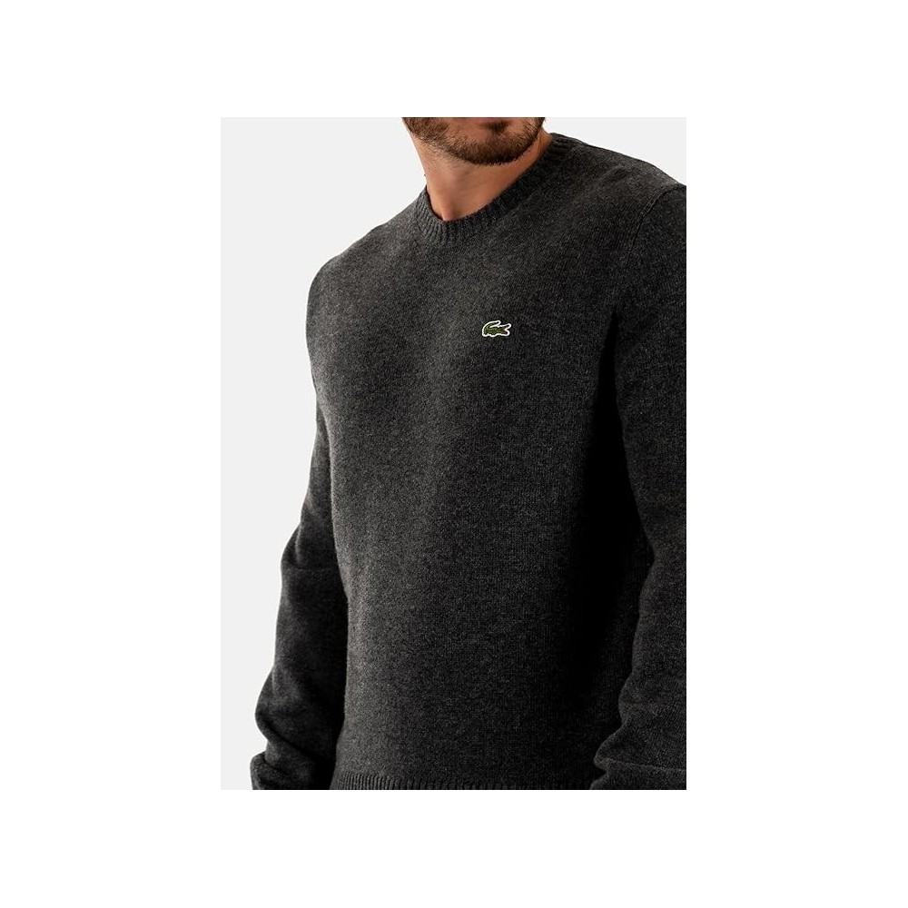 MAGLIONCINO LACOSTE GIROCOLLO GRIGIO AH 2916