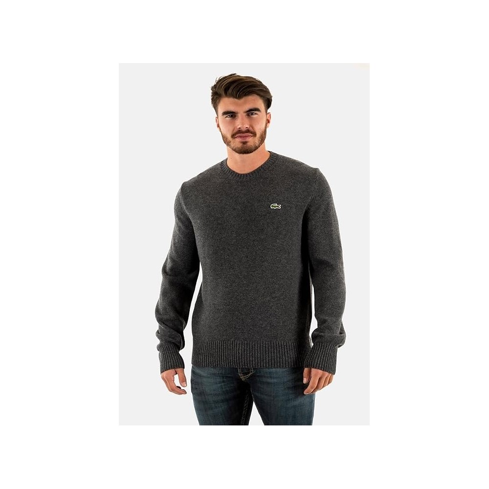 MAGLIONCINO LACOSTE GIROCOLLO GRIGIO AH 2916