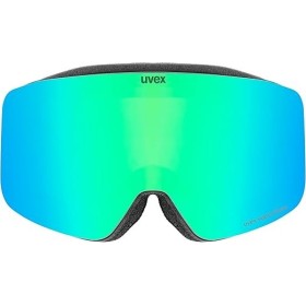 MASCHERA SCI UVEX PWDR FM GREEN CLEAR MIRROR GREEN 2