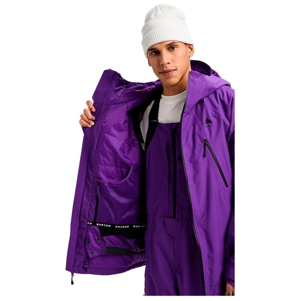 giacca snow burto m gore rsrv ins jk viola uomo