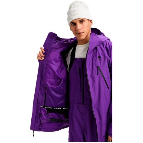 giacca snow burto m gore rsrv ins jk viola uomo