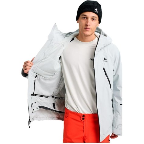 giacca snow burtoN m gore RSRV INS JK GHIACCIO uomo GRAY CLOUD