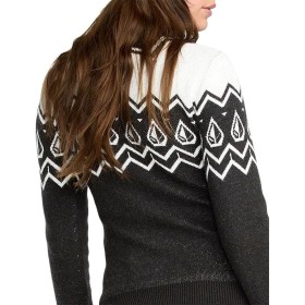 maglione volkom donna fireside bianco nero 2