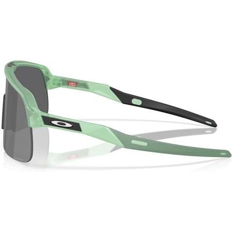 Oakley Oo9496 Sutro Lite S Occhiali da Sole Donna Sportivi Rettangolari, Giada Trasparente Opaco/Nero Prizm, 34 mm