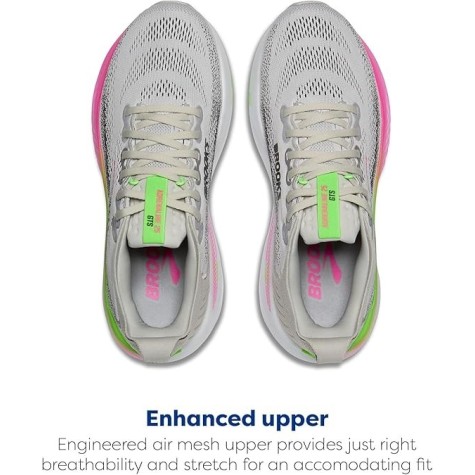 BROOKS adrenaline gts 25 oyster pink green
