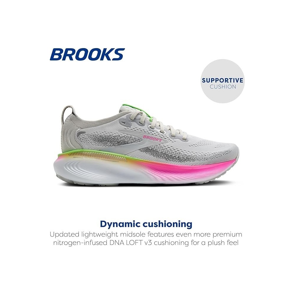 BROOKS adrenaline gts 25 oyster pink green