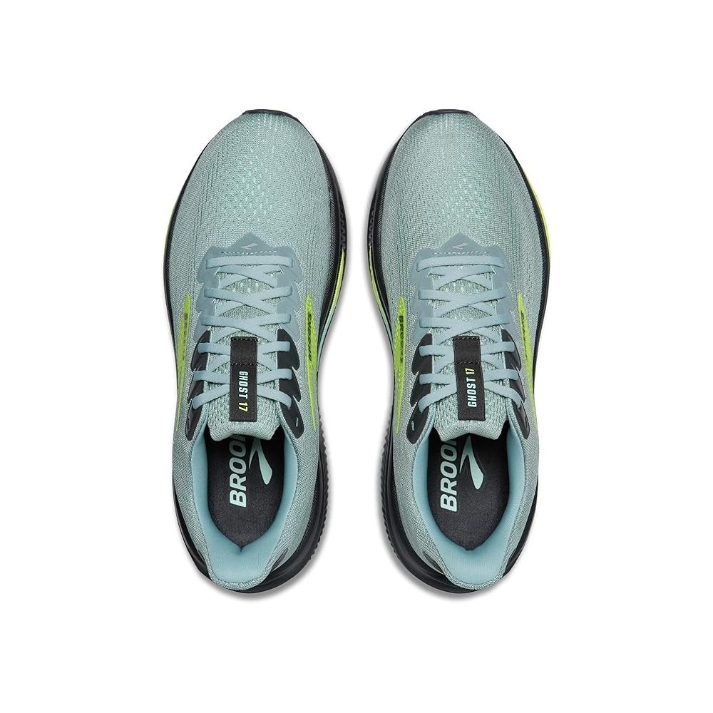 BROOKS GHOST 17 MAN GRAY MIST YUCCA NIGHTLIFE
